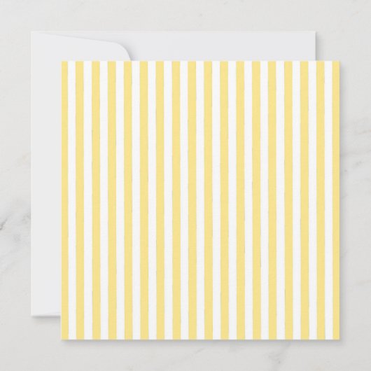 Gelbe gepresste Wildblume Boho Brautparty Einladung (Rückseite)