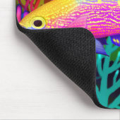 Gelbe gepunktete Anthias Riff-Fische Mousepad (Ecke)