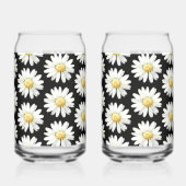 Gelbe gepunktete Gänseblümchen Dosenglas (Rückseite)