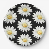 Gelbe gepunktete Gänseblümchen Pappteller (Vorderseite)