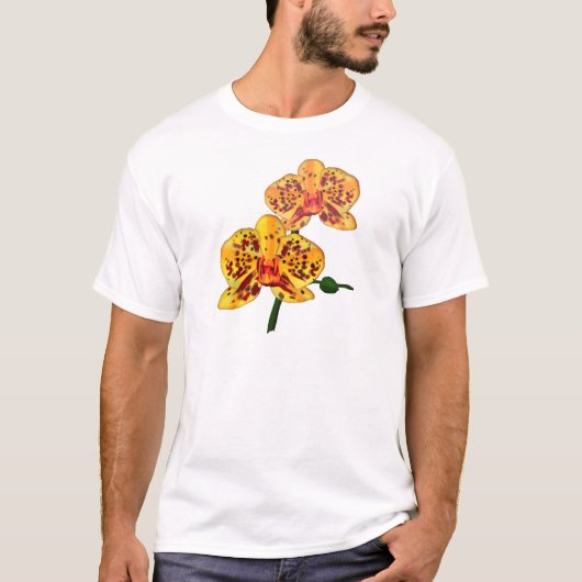 Gelbe gepunktete Phalaenopsis-Orchidee T-Shirt (Vorderseite)