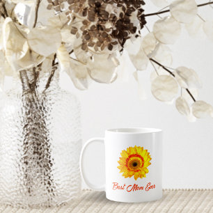 Gelbe Gerber-Daisy Personalisierte beste Mutter üb Kaffeetasse