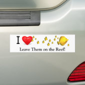 Gelbe Gerüche "des Herz-I" Autoaufkleber (Auf Auto)