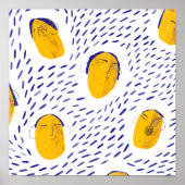 Gelbe Gesichter Poster (Vorne)