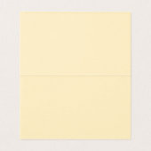 Gelbe Gingham Coquette-Bow-Platzkarten-Tischdekora (Innenseite Aufgefaltet)