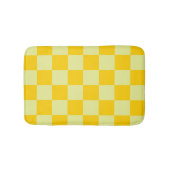 Gelbe Gingham-Karo-Muster Badematte (Vorderseite)