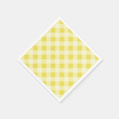 Gelbe Gingham-Servietten Serviette (Ecke)