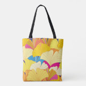 Gelbe Gingko-Blätter, nahtloses Muster. Tasche (Rückseite)