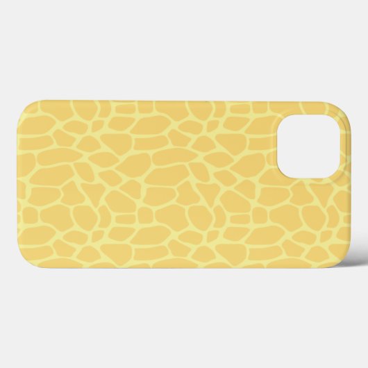 Gelbe Giraffe Print Case-Mate iPhone Hülle (Rückseite (Horizontal))