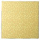 Gelbe Giraffe Print Fliese (Vorderseite)