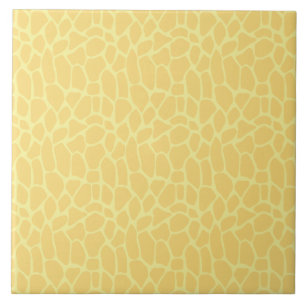 Gelbe Giraffe Print Fliese