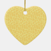 Gelbe Giraffe Print Keramik Ornament (Hinten)