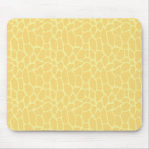 Gelbe Giraffe Print Mousepad