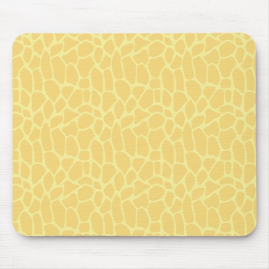 Gelbe Giraffe Print Mousepad (Vorne)