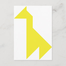 Gelbe Giraffe Tangram