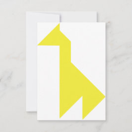 Gelbe Giraffe Tangram