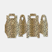 Gelbe Glam Gold Schwarzer Glitzer Leopard Geschenkschachtel (Ungefaltet)