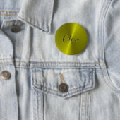 Gelbe glänzende Imitate Button (Beispiel)