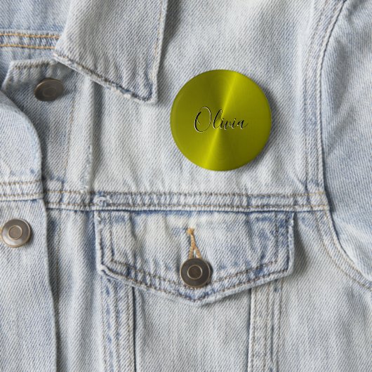 Gelbe glänzende Imitate Button (Beispiel)