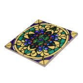 Gelbe Glaskuppel Kunst, Dichtung und Musik Fliese (Seite)