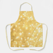 Gelbe, glatte, überdruckte Schürze