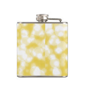 Gelbe Glitzer Imitate Folie Confetti Flachmann (Rückseite)