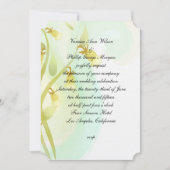 Gelbe Glocken Watercolor Wash Einladung (Vorderseite)