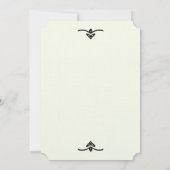 Gelbe Glocken Watercolor Wash Einladung (Rückseite)