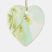 Gelbe Glocken Watercolor Wash Keramik Ornament (Rechts)