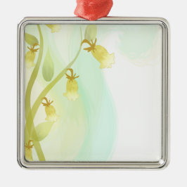 Gelbe Glocken Watercolor Wash Ornament Aus Metall