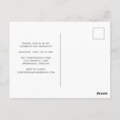 Gelbe Glückwunsch Grad Foto Abschluss Einladung Postkarte (Rückseite)