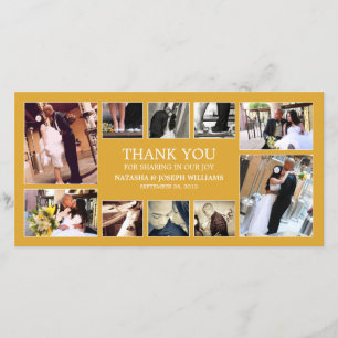 GELBE GOLD COLLAGE   DANKE, DASS DU KARTE