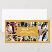 GELBE GOLD COLLAGE | DANKE, DASS DU KARTE (Vorne/Hinten)