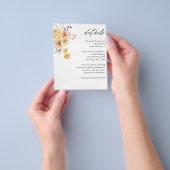 Gelbe goldene Blumendetails Flyer (Gruppe)