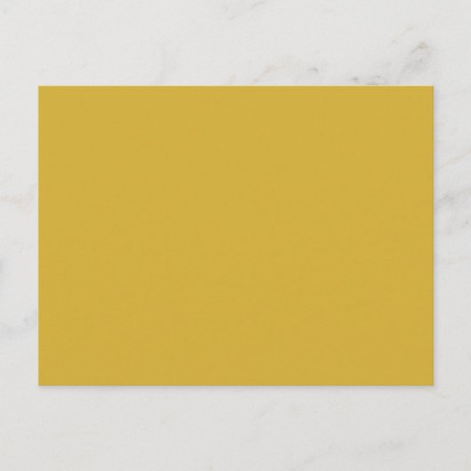 Gelbe goldene Hintergrundfarbe Postkarte (Vorderseite)