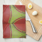 Gelbe goldene Kurven.JPG Küchentuch (Viertel Falte)