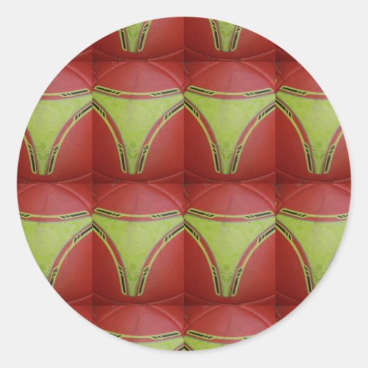 Gelbe goldene Kurven.JPG Runder Aufkleber (Vorderseite)