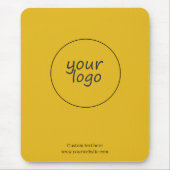Gelbe goldene Mauspad mit Monogramm (Vorne)