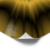 Gelbe Goldexplosion Zazzle Perfektes Poster (Ecke)
