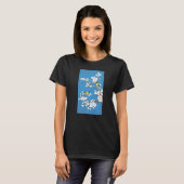 Gelbe Goldfinch-Blume T-Shirt (Vorne ganz)