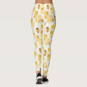 Gelbe Goldhonigbienen Leggings (Rückseite)