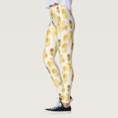 Gelbe Goldhonigbienen Leggings (Links)