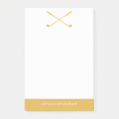 Gelbe Golfplätze Personalisiert Post-it Klebezettel (Vorderseite)