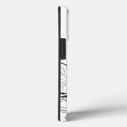 Gelbe Grafik mit Seerosen Case-Mate iPhone Hülle (Rückseite / Rechts)