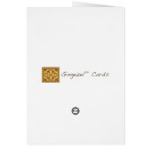 Gelbe Grasland-Wildblume-Karte (Hinten)