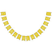 Gelbe Gratulation Party Flags knacken Wimpelkette (Alle)