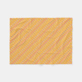 Gelbe graue Blöcke Abstrakte Kunst Fleecedecke (Vorderseite (Horizontal))