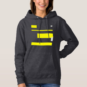 Gelbe graue Blöcke Abstrakte Kunst Hoodie