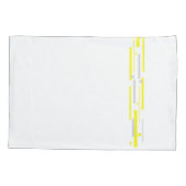 Gelbe graue Blöcke Abstrakte Kunst Kissenbezug (Rückseite)