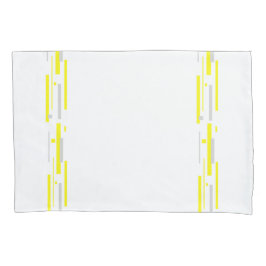 Gelbe graue Blöcke Abstrakte Kunst Kissenbezug